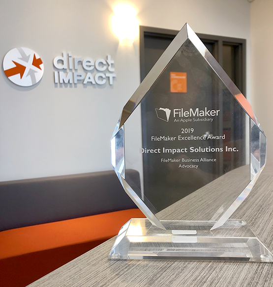 Direct Impact wins a FileMaker Excellence Award