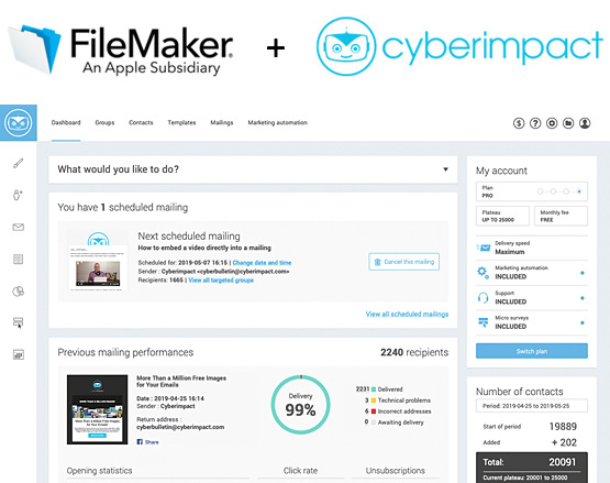 FileMaker and Cyberimpact Free Presentation