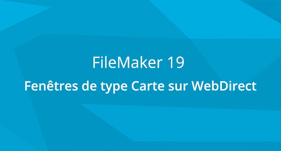 les fenêtres de type carte sur webdirect