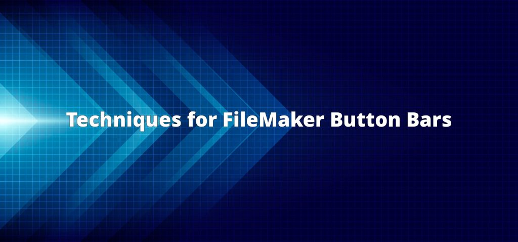techniques for FileMaker button bars