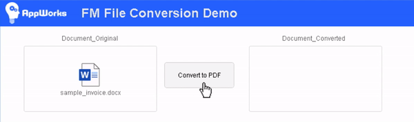 converting Word and Excel to PDF in FileMaker