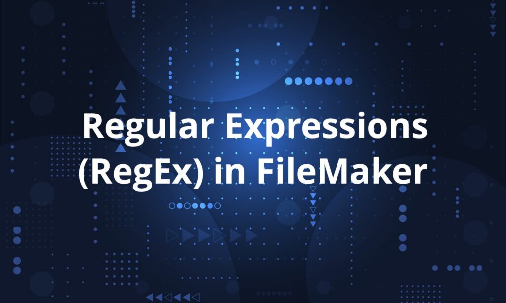 regex in filemaker