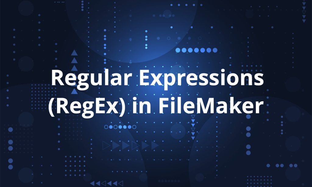 RegEx in FileMaker