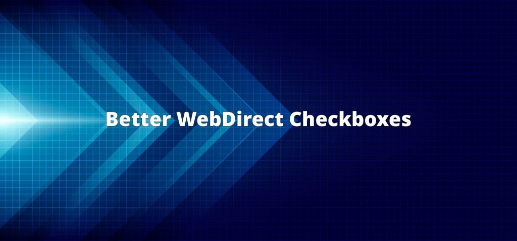 better webdirect checkboxes