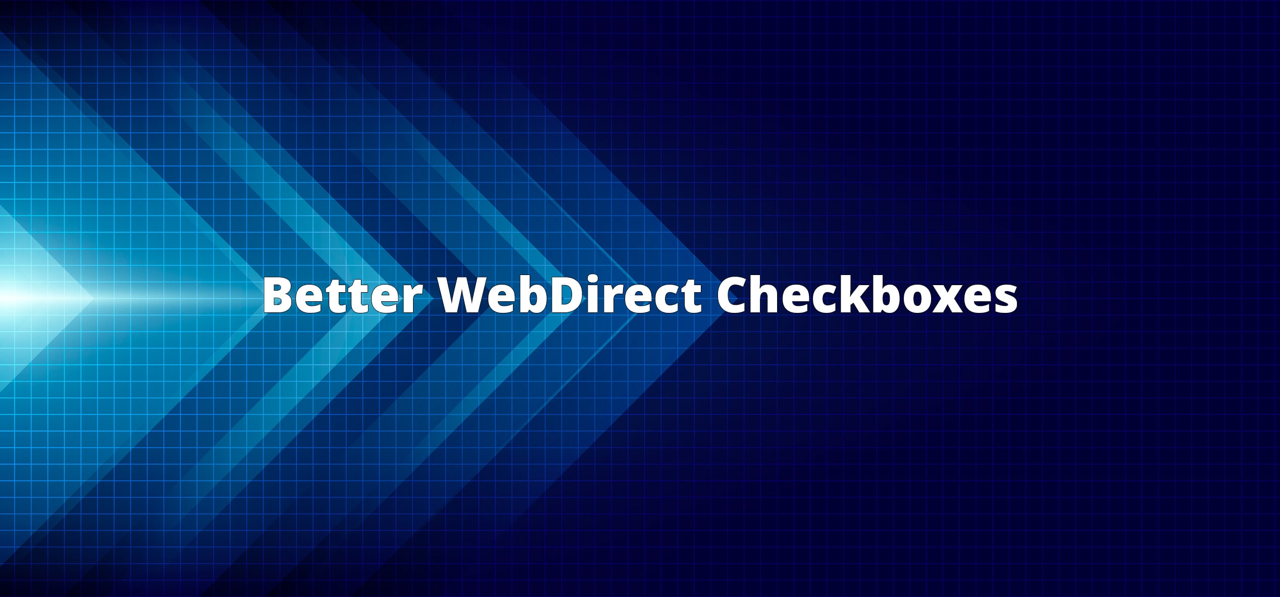 webdirect checkboxes