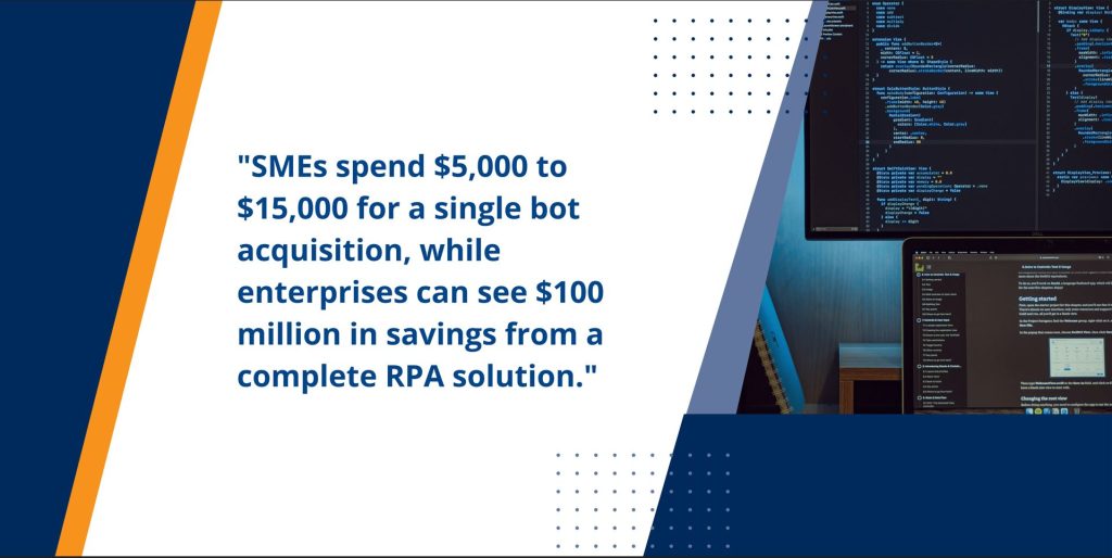 How much does robotic process automation cost?